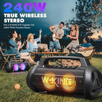 W-KING Portable Speakers Bluetooth Wireless, 120W Max Loudest Bluetooth Speaker - Image 5