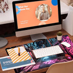Desk Pad, Anime City Street Scene Desk Mat, 31.5"x15.7" Extended Big Computer - Image 5