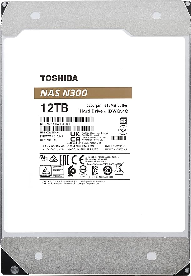 Toshiba N300 12TB NAS 3.5-Inch Internal Hard Drive - Image 5