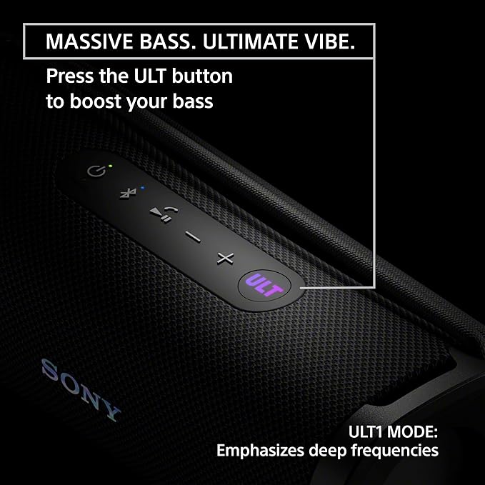Sony ULT Field 1 Waterproof Portable Bluetooth Speaker, Enhanced Bass, 12h - Image 3