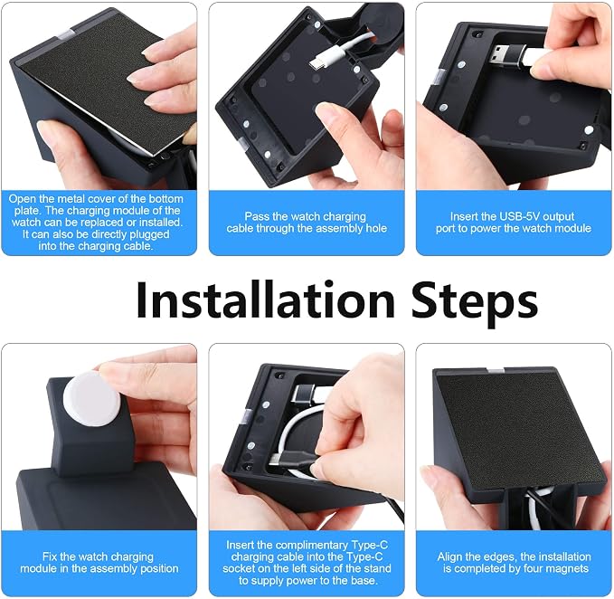 Suitable for iPhone MagSafe Battery Park Wireless Charging Stand, 3in1 Charging - Image 6