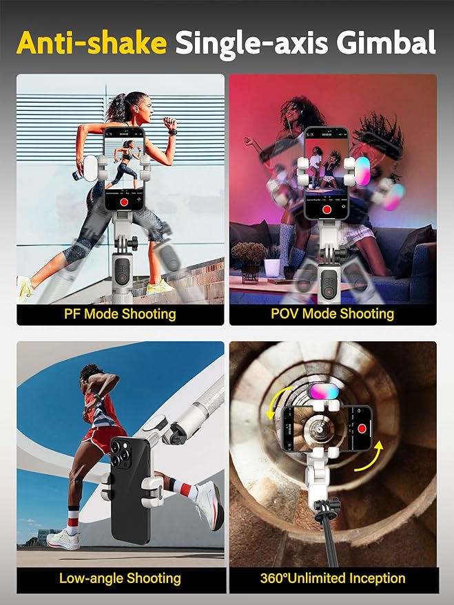 Auto Face Tracking Tripod 360 Rotation w/Stand - Image 4