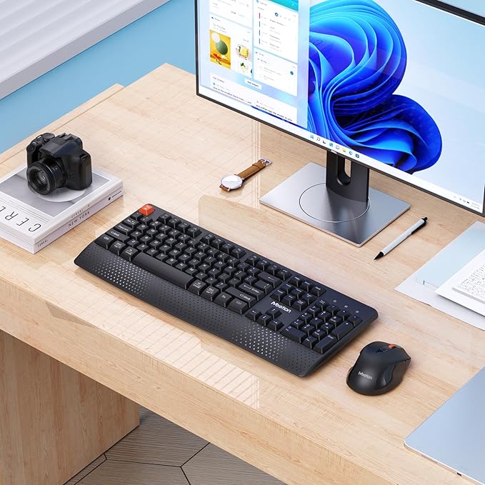 MEETION New Wireless Keyboard and Mouse, Computer Keyboard Mouse Combo - Image 7