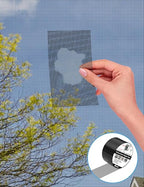 Wohohoho Window Screen Repair Tape, 2 in X 20 FT Black Screen Patch Repair Kit - Image 3