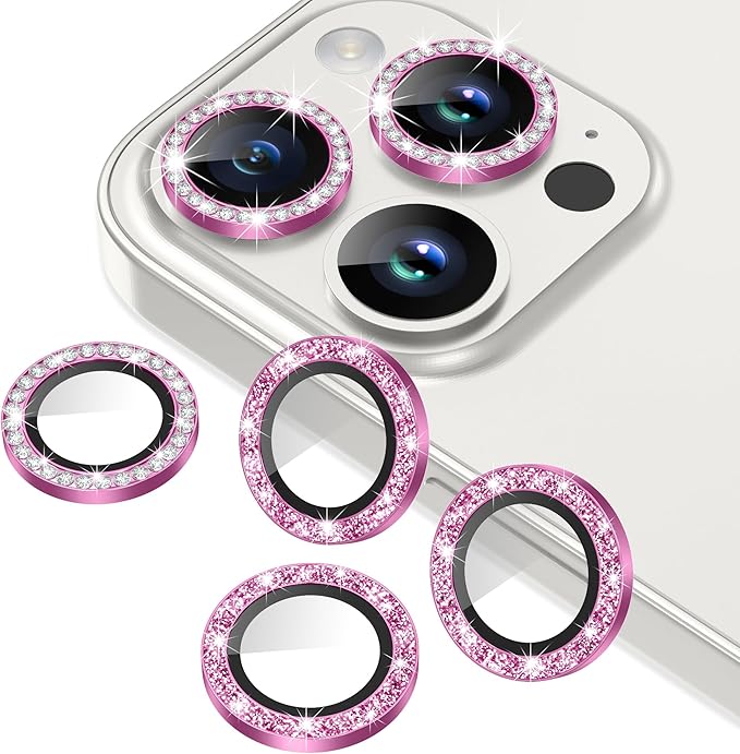 AGVEE 3+3 6 Pack for iPhone 15 Pro 6.1" / 15 Pro Max 6.7" Camera Lens Cover by AGVEE