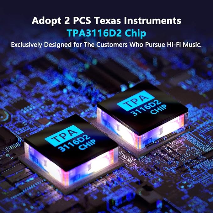 Fosi Audio TB10A 2 Channel Stereo Audio Amplifier Receiver Mini Hi-Fi Class D - Image 4