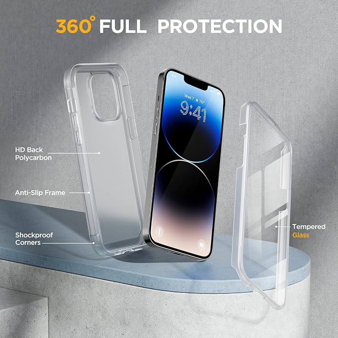 Miracase Glass Series Designed for iPhone 14 Pro Case 6.1 Inch, Upgrade - Image 2