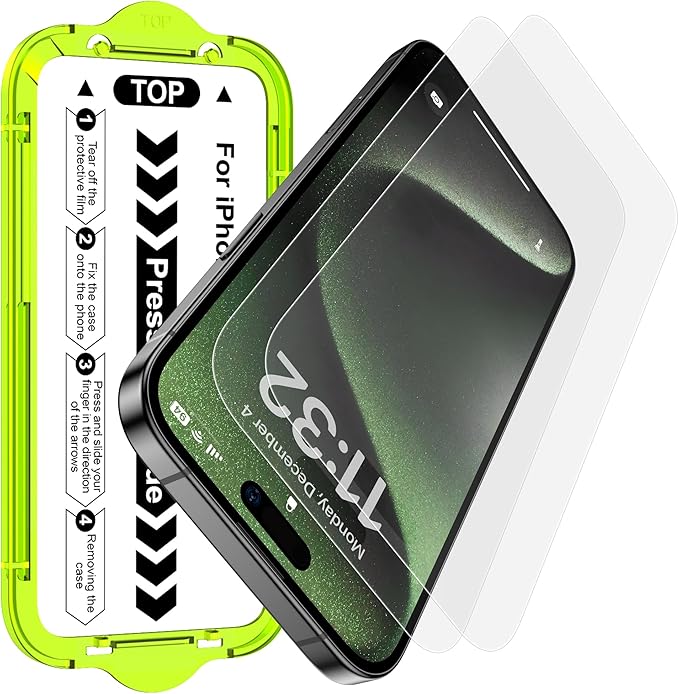 Esanik for iPhone 15 Pro Max Matte Glass Screen Protector Anti-Glare & by Esanik