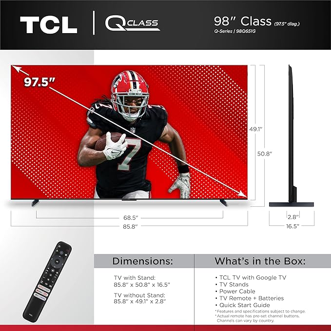 TCL 98-Inch Q65 QLED 4K UHD Smart TV - Image 3