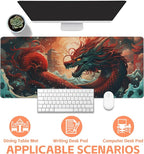 Mouse Pad Large Chinese Traditional Dragon Non-Slip Gaming Desk Mat - Image 4
