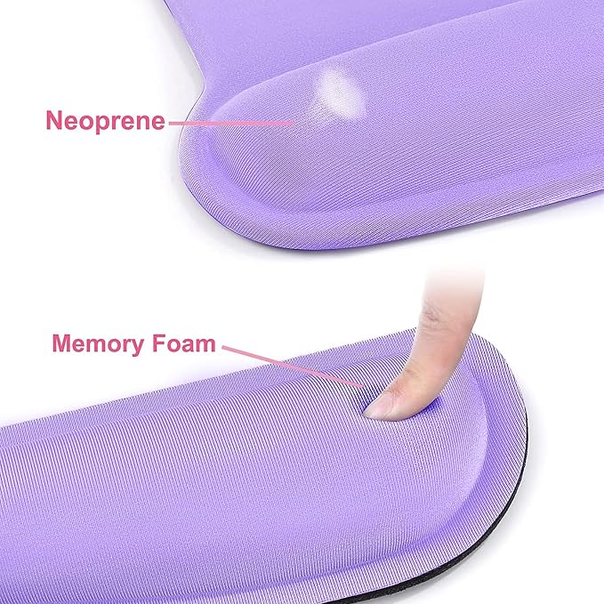 MOSISO Wrist Rest Support for Mouse Pad & Keyboard Set, Ergonomic Mousepad - Image 4