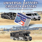12V 100Ah Group24 Mini LiFePO4 Battery 2 Packs, Grade A Battery Cells, - Image 6