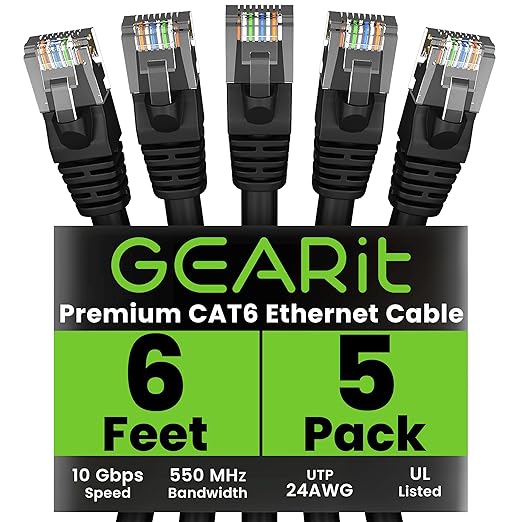 GEARit Cat 6 Ethernet Cable Pack by GEARit