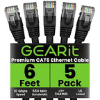 GEARit Cat 6 Ethernet Cable Pack by GEARit