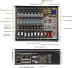 Mixers Audio 8 Channel Mixer Power Mixer Amplifier 2 * 300 Watt Output Dj Mixer - Image 3