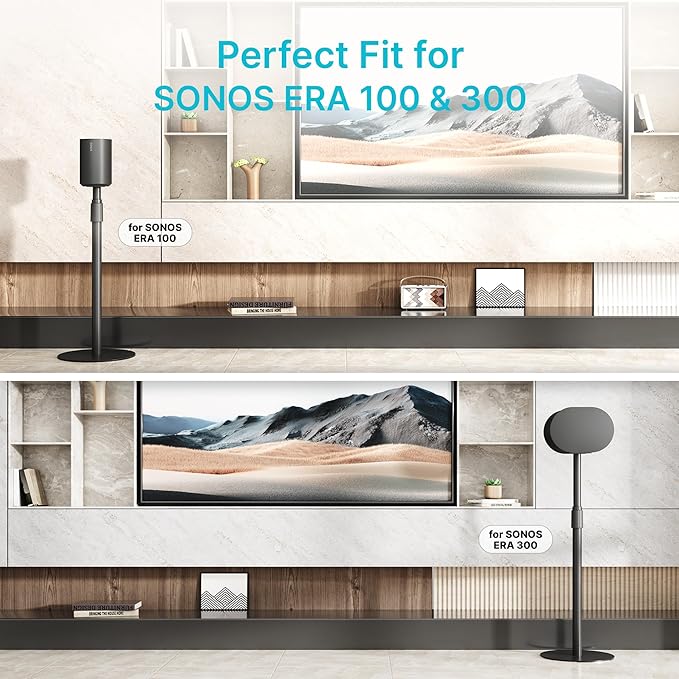 Adjustable Height Speaker Stands Compatible - Image 2