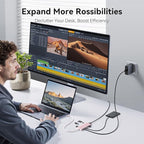 USB C Hub HDMI USB Adapter, 9 in 1 Dock - Image 4