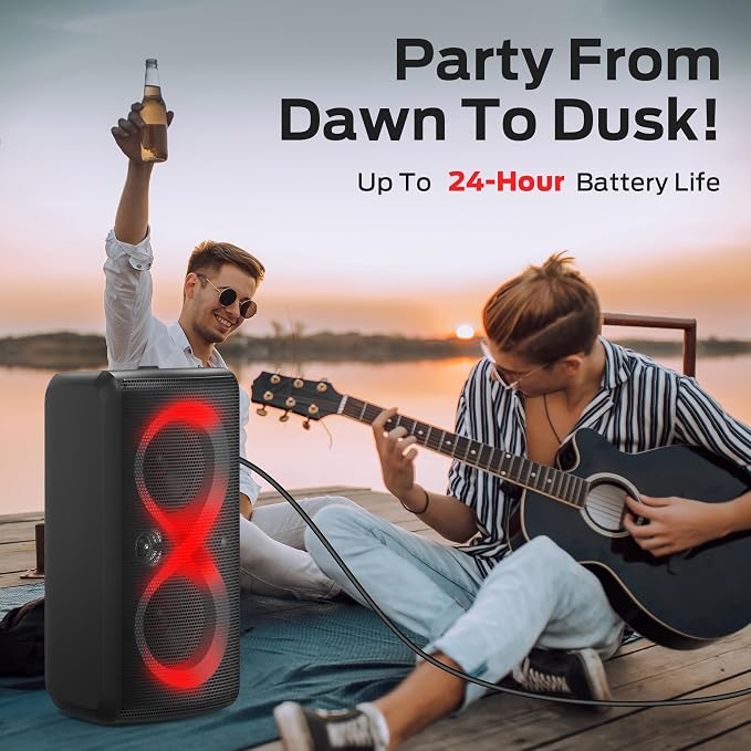 Monster Cycle Plus Bluetooth Speaker, 380W High Power Portable Party Speaker - Image 5