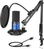 FIFINE USB Recording PC Microphone Kit, Computer Condenser Cardioid Mic on Mac by FIFINE