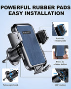 Car Vent Phone Mount, Adjustable 360 Rotation Vent Clip Car Phone Holder Mount - Image 6