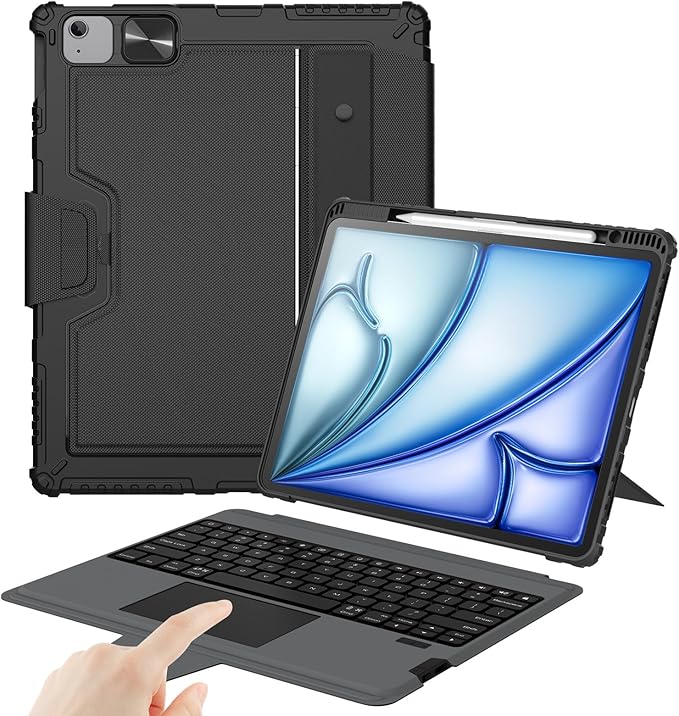 Nillkin Keyboard Case for iPad Air 13-inch, iPad Pro 12.9-inch Rugged Case by Nillkin