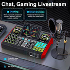 Podcast Microphone Bundle with Live Sound Board Audio Mixer, Podcast Equipment - Image 5