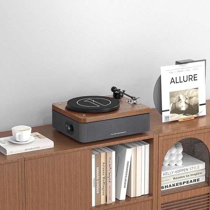 1 by ONE All-in-One Vinyl Record Player, HiFi Turntable Built-in Speakers - Image 5