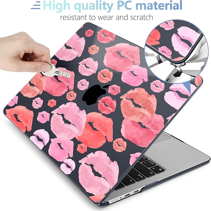 MEEgoodo Case for M4/M3/M2 MacBook Air 13.6 inch Case 2025 2024 2022, Fit Model - Image 4