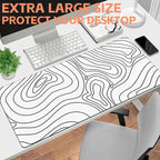 Mouse Pad Large Topographic Contour Map Non-Slip Game Desk Mat - Image 6