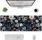 Dark Flower Large Mouse Pad, Gaming Keyboard Desk Pad, Extended Mouse Mat - Image 2