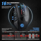 UtechSmart Venus Pro RGB Wireless MMO Gaming Mouse, 000 DPI Optical Sensor - Image 5