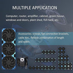 120mmx3 360mm Adjustable Computer PC Vent Fans 3-12V Speed Controller - Image 7