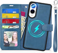 TUCCH Case Wallet for Galaxy S25 Edge, Removable Wrist Strap PU Leather by TUCCH