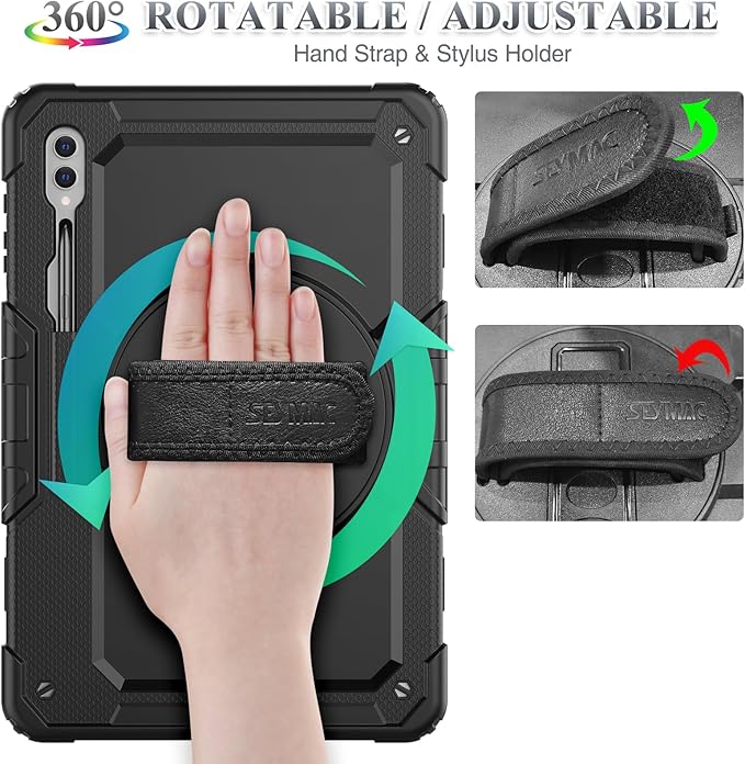 SEYMAC stock Case for Samsung Galaxy Tab S10 Ultra / S9 Ultra Tablet Case 14.6'' - Image 3