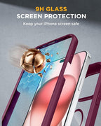 Miracase Glass Series for iPhone 15 Case Full-Body Magnetic Case - Image 5