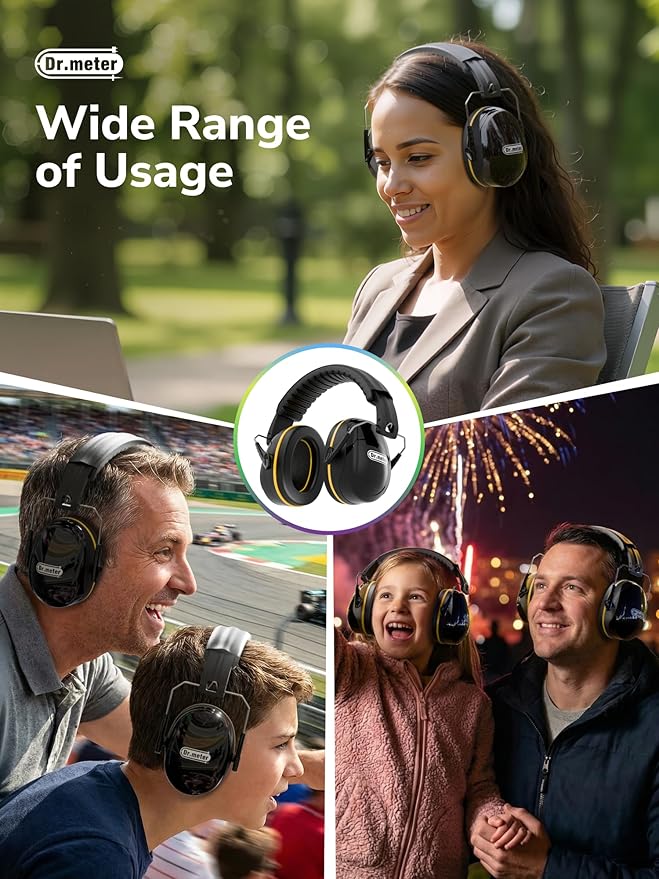 Dr.meter Noise Reduction Ear Muffs, Noise Cancelling Headphones - Image 7
