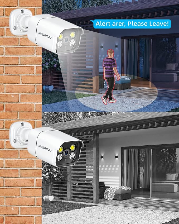 16CH ExpandableWESECUU Poe Security Camera System, 4K CCTV Camera Security - Image 3