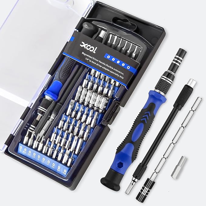 XOOL 62 in 1 Precision Screwdriver Kit, Electronics Repair Tool Kit, Magnetic - Image 7