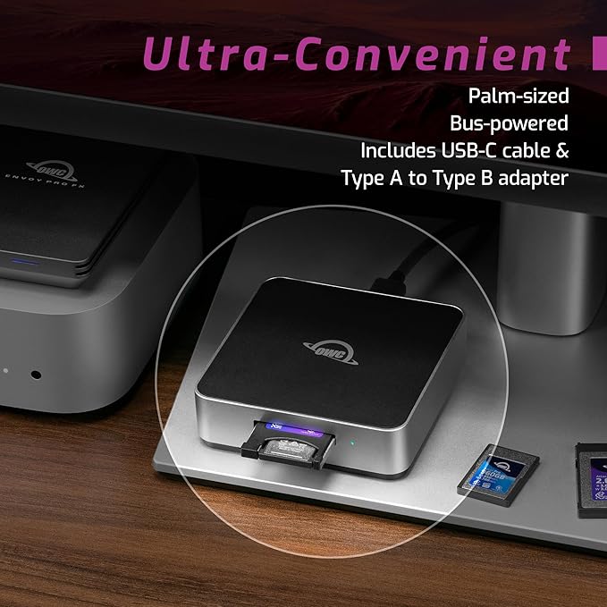 OWC Atlas USB4 CFexpress 4.0 Type B Card Reader, 40Gb/s USB4 USB-C Port - Image 4