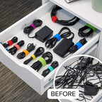 Self-Gripping Cable Ties by Wrap-It Storage, 5 Inch Straps – Reusable Hook and - Image 5