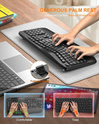 EDJO Ergonomic Wireless Keyboard - Image 3