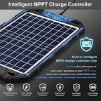 SUNER POWER Waterproof 10W 12V Solar Battery Charger & Maintainer Pro, Built-in - Image 2