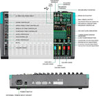 Depusheng MX12 12 Channel Sound Mixer Audio Mixing Console 48V 256DSP - Image 2