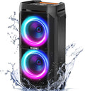 W-KING Large Bluetooth Speaker, 240W Peak Loud Boom Box 2×5.25" Subwoofers & by W-KING