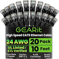 GearIT Cat 6 Ethernet Cable Pack by GEARit
