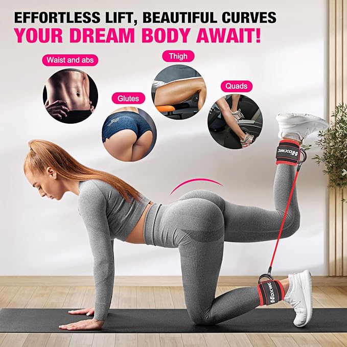 Ankle Resistance Bands with Cuffs, Ankle Bands - Image 2