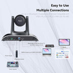 Tenveo UHD 4K PTZ Conference Room Camera 12X Optical Zoom USB3.0/HDMI Wide View - Image 6