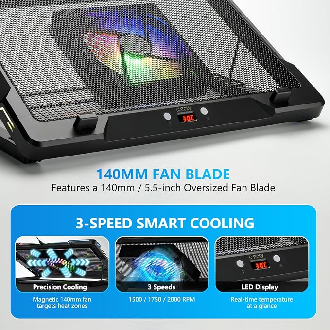 G-STORY Gaming Laptop Cooling Pad - Image 3