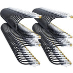 Cat6a Patch Cables 1ft Slim, Cat6 Ethernet Patch Cable Pure Copper, Flexible by 10Gsupxsel