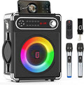Bluetooth Speaker with Two Wireless Microphones, Outdoor Speaker with by JAUYXIAN